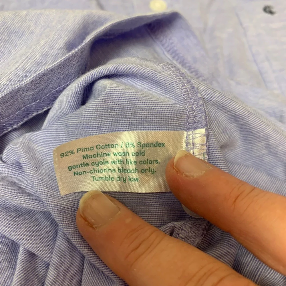 Criquet Polo Shirt Mens Large Lavender Excellent Pima Cotton Stretch Pocket